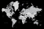 Picture of GRAY WORLD MAP WITH CITIES, JOSEPH