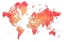 Picture of WATERCOLOR WORLD MAP WITH CITIES, KEATS