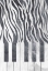 Picture of ZEBRA PIANO PRINT MUSIC BLACK CONCRETE