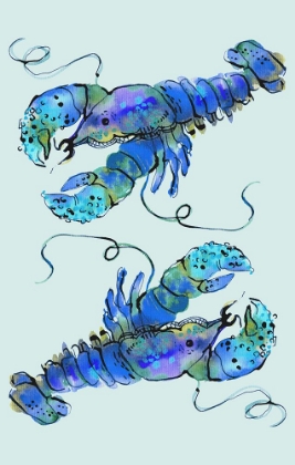 Picture of LOBSTERS ON AZURE