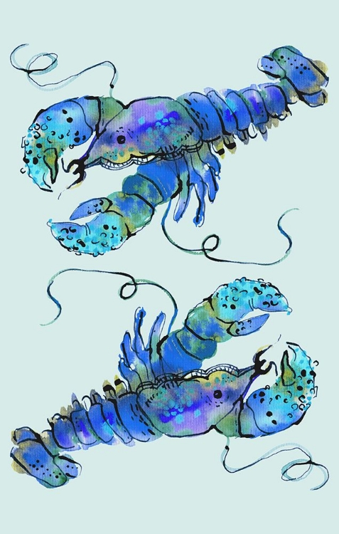 Picture of LOBSTERS ON AZURE