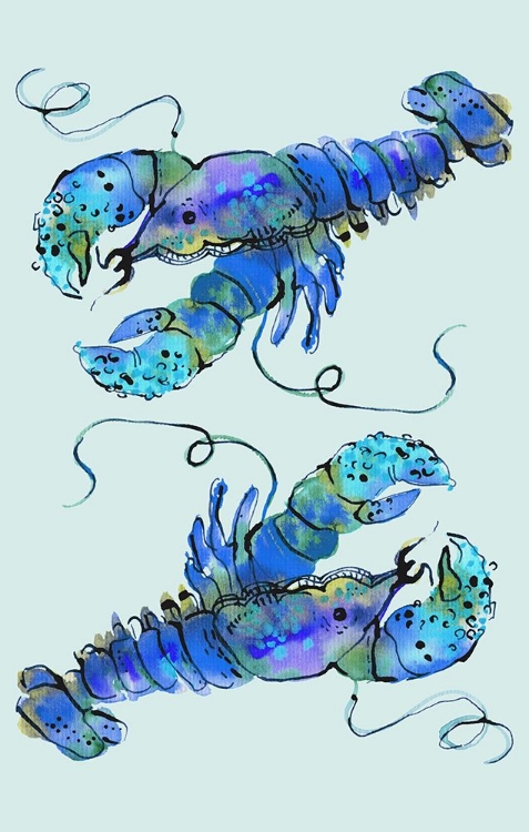 Picture of LOBSTERS ON AZURE