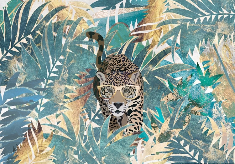 Picture of JAGUAR JUNGLE LANDSCAPE MURAL