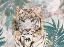 Picture of TIGER GRUNGE TROPICAL PALM WALL MURAL