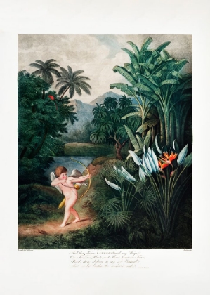Picture of CUPID INSPIRING PLANTS WITH LOVE FROM THE TEMPLE OF FLORA (1807)