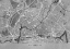 Picture of GRAY VINTAGE MAP OF STRASBOURG DOWNTOWN FRANCE