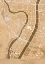 Picture of SEPIA VINTAGE MAP OF LYON DOWNTOWN FRANCE