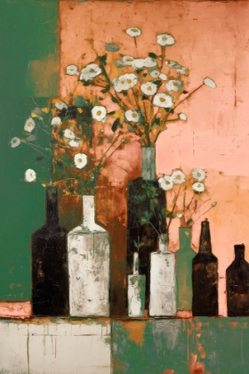 Picture of BOTTLES AND FLOWERS