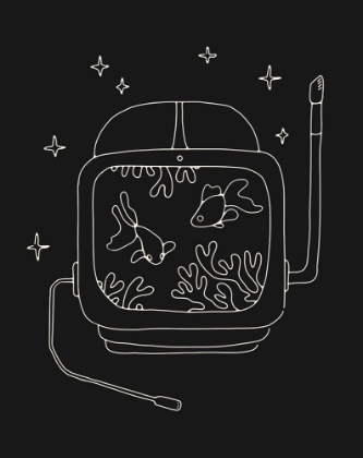 Picture of ASTRONAUT AND FISHES