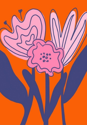 Picture of ABSTRACT FLOWERS