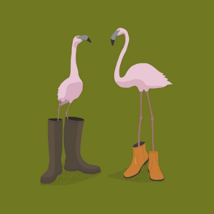 Picture of FASHION FLAMINGOS