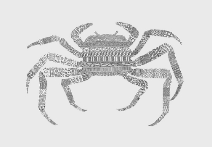 Picture of CRAB GREY POSTER GREY