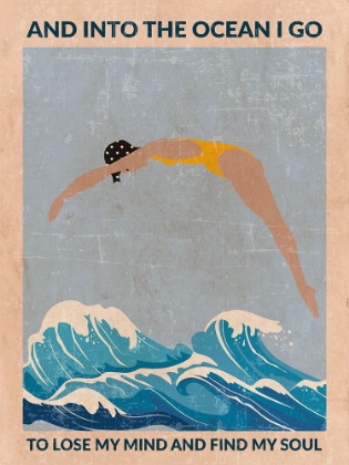 Picture of INTO THE OCEAN (BLUE) STANDARD WALL ART
