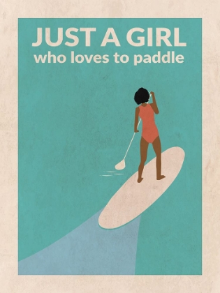 Picture of JUST A GIRL WHO LOVED TO PADDLE (AFRO)