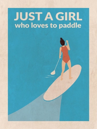 Picture of JUST A GIRL WHO LOVED TO PADDLE (BRUNETTE)