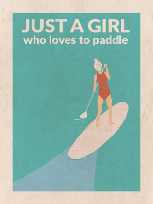 Picture of JUST A GIRL WHO LOVED TO PADDLE (GREY)