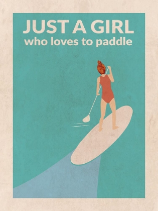 Picture of JUST A GIRL WHO LOVED TO PADDLE (REDHEAD)