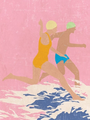 Picture of RUNNING SWIMMERS (PINK)