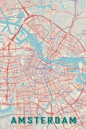 Picture of RETRO MAP   AMSTERDAM