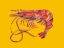 Picture of PRAWN ON YELLOW