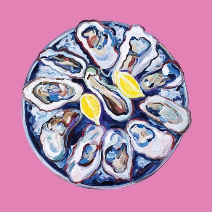 Picture of OYSTERS ON A PLATE PINK