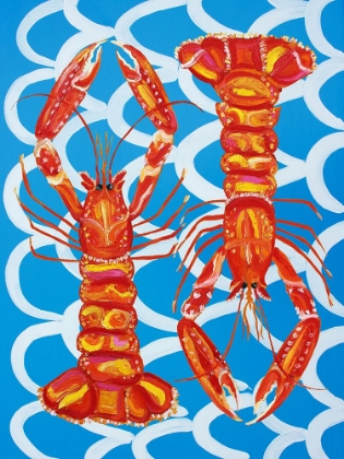 Picture of LANGOUSTINES ON BLUE