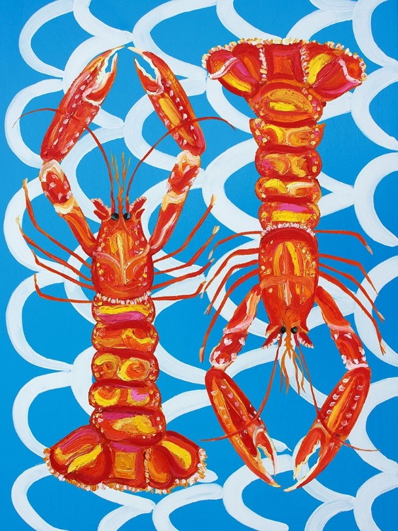 Picture of LANGOUSTINES ON BLUE