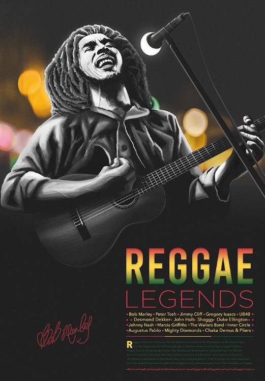 Picture of REGGAE LEGENDS- BOB MARLEY