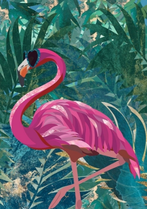 Picture of FLAMINGO IN THE JUNGLE