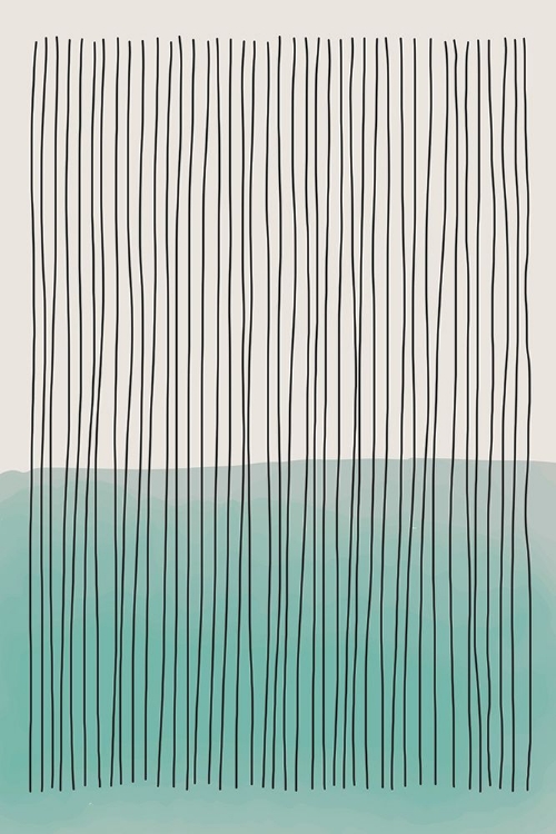 Picture of PALE GREEN MINIMAL SHAPES SERIES #3