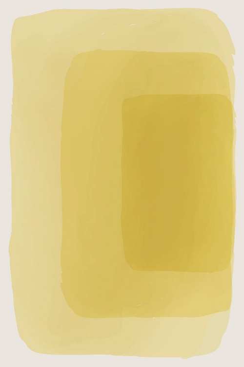 Picture of YELLOW WATERCOLOR SHAPES #4