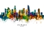 Picture of LOS ANGELES CALIFORNIA SKYLINE