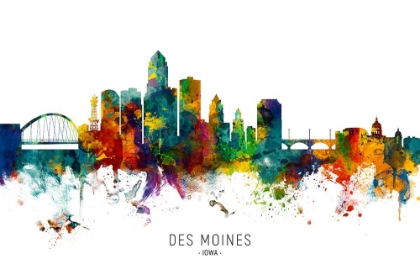 Picture of DES MOINES IOWA SKYLINE