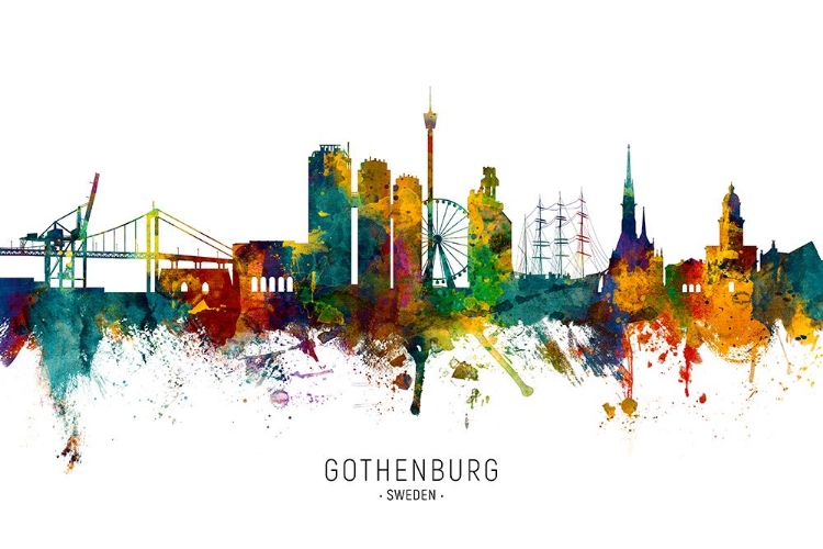 Picture of GOTHENBURG SWEDEN SKYLINE