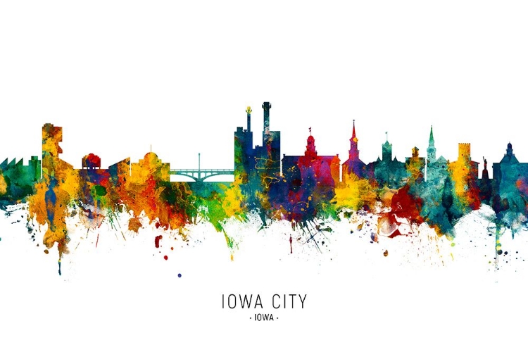 Picture of IOWA CITY IOWA SKYLINE