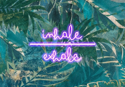 Picture of INHALE EXHALE NEON JUNGLE LANDSCAPE