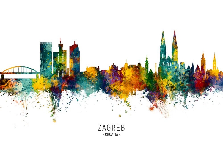 Picture of ZAGREB CROATIA SKYLINE