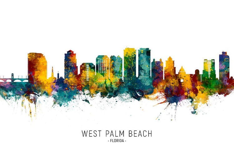 Picture of WEST PALM BEACH FLORIDA SKYLINE