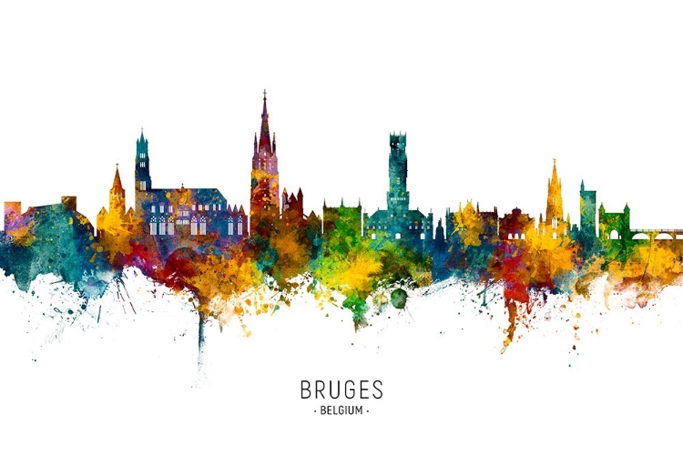 Picture of BRUGES BELGIUM SKYLINE