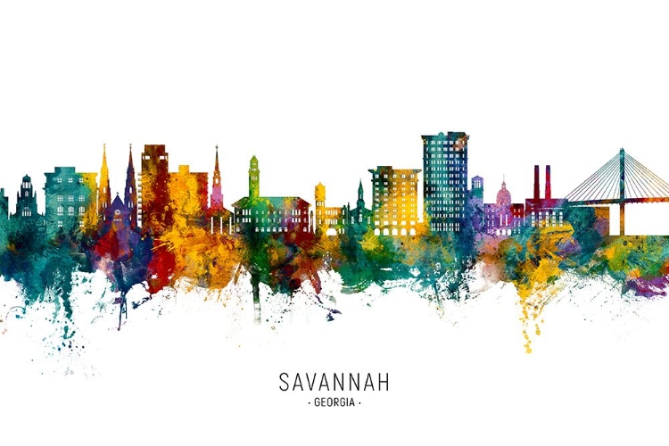 Picture of SAVANNAH GEORGIA SKYLINE