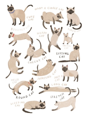 Picture of SIAMESE CAT PRINT