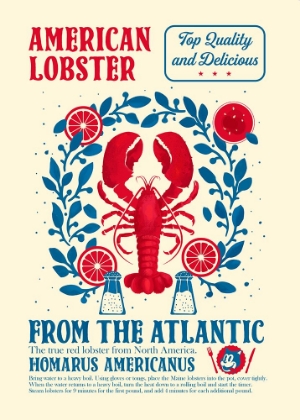 Picture of LOBSTER KITCHEN PRINT