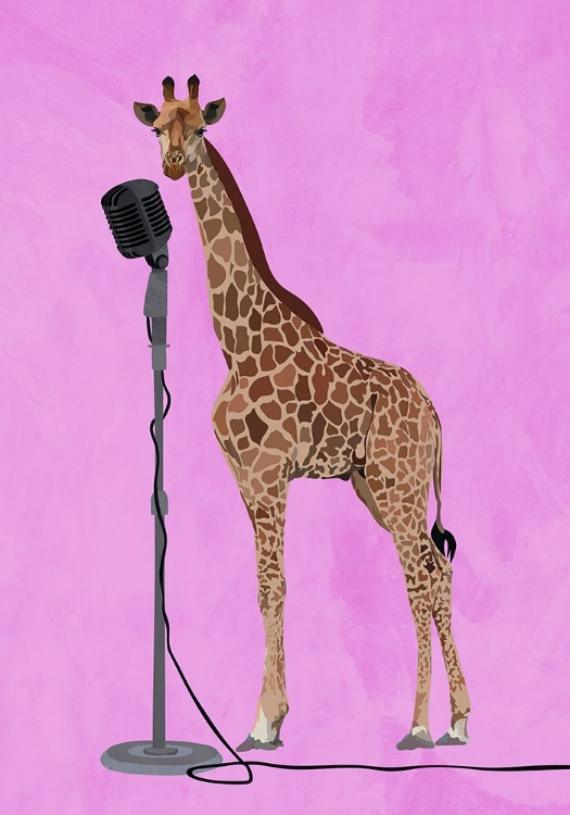 Picture of GIRAFFE MICROPHONE PINK 01