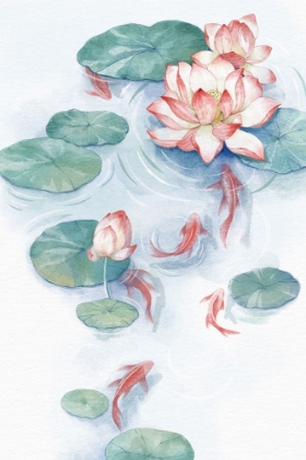 Picture of LOTUS POND WATER COLOR HOME