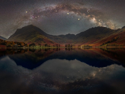 Picture of THE MILKY WAY ACROSS BUTTERMERE,-DISTRICT