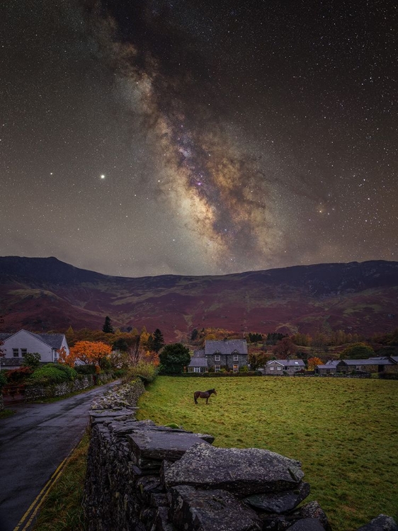 Picture of HORSE UNDER THE STRAS, GRANGE, BORROWDALE,-DISTRICT