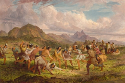 Picture of BALL PLAYING AMONG THE SIOUX INDIANS