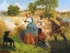 Picture of MRS SCHUYLER BURNING HER WHEAT FIELDS ON THE APPROACH OF THE BRITISH