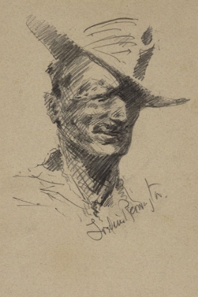 Picture of SELF PORTRAIT OF FREDERIC REMINGTON