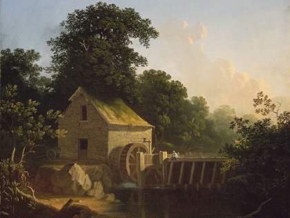 Picture of LANDSCAPE WITH WATERWHEEL